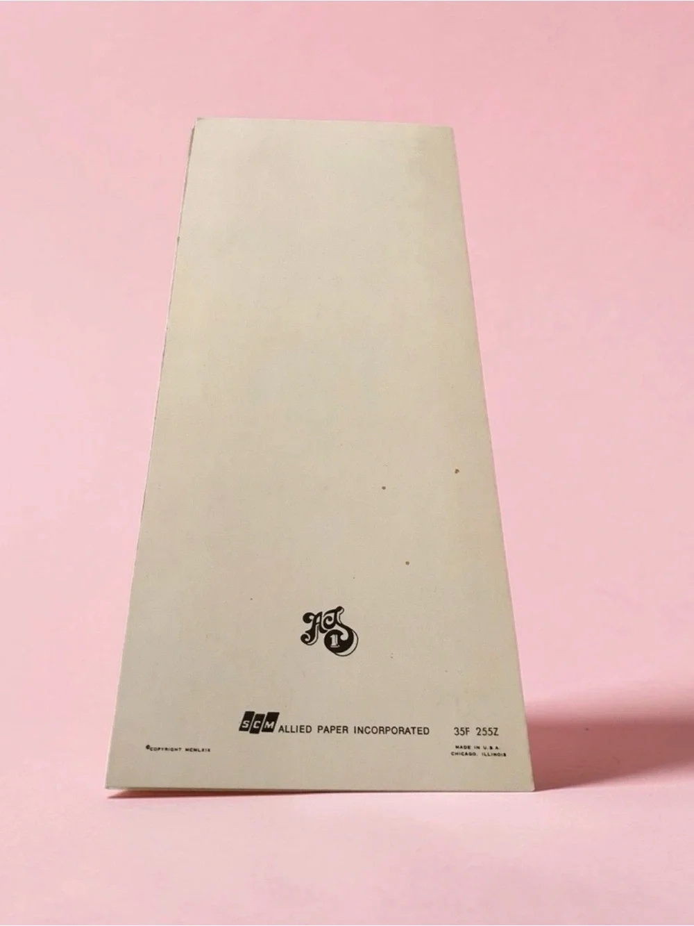 Vtg. Allied Paper Incorporated Adult Humor Hey Honey Tall Greeting Card Unused